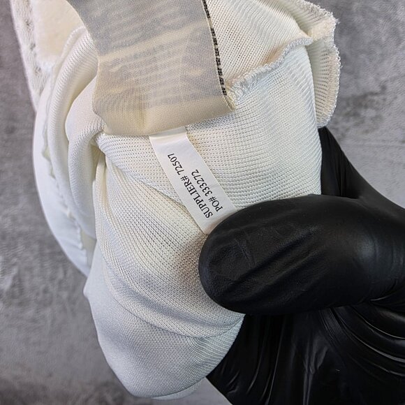 Denim & Supply Ralph Lauren Dress Womens Medium White Crochet Racerback Lined - Picture 10 of 11